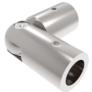 Conector de tubo ajustable de tubo a tubo #19 Brillante