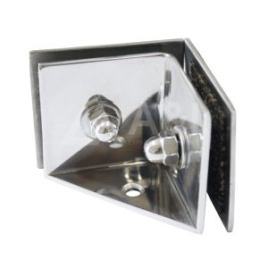 Kit accesorios fijador zinc #2 para vidrio kit Cortina  brillante