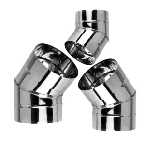 Codo Brillante acero inoxidable 51*1,5*160