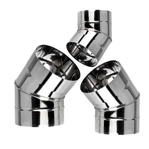 Codo Brillante acero inoxidable 51*1,5*160