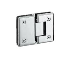Bisagra de acero 304 de 180° para puerta de vidrio de 5mm espesor brillante