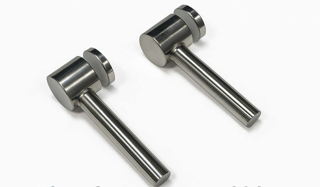 Pipa sujetador vidrio acero inoxidable Ø25mm*75mm