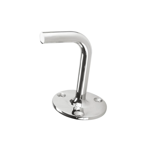 Soporte de acero inox 304 pasamano pared plano sin cabeza 12mm*70mm*70mm*50mm*4mm Brillante