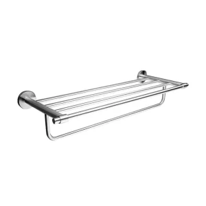 Toalllero con estante para baño con adorno