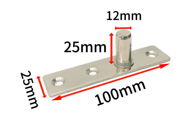 Bisagra en acero para puerta giratoria para 12m