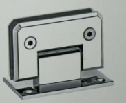 Bisagra de acero 304 de 90° para puerta de vidrio de 4mm espesor brillante WLH-K009