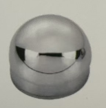 Tapon semicircular Brillante de acero para tubo 38mm Modelo WLH-B111