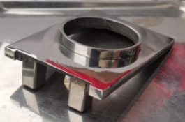 Chapa frontal para picaporte de acero inox 304 para puerta de vidrio