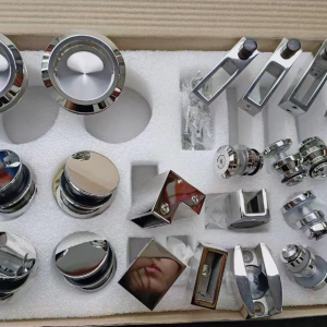 Kit Accesorios acero inox 304 para 2 puertas para baño